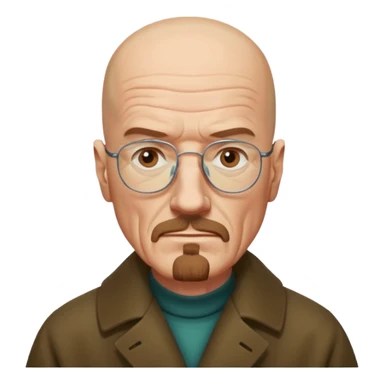 Walter white in coat  sticker
