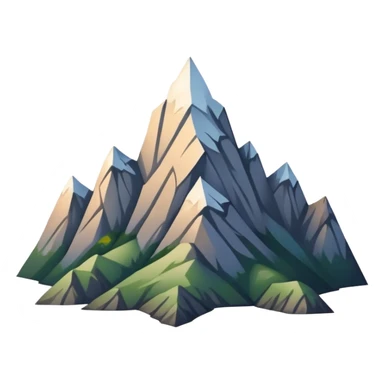 simple eight-pointed star with wide points, with only a basic mountain silhouette on it sticker