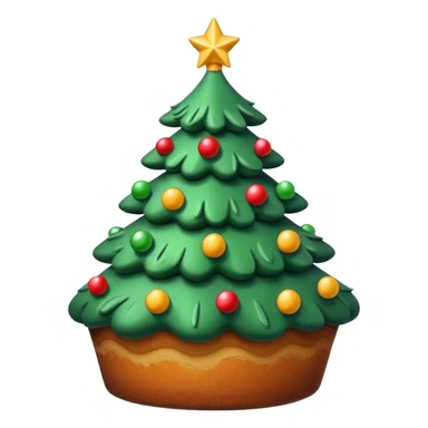 cake that looks like christmas tree sticker