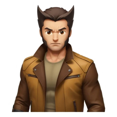 Wolverine in forest  sticker