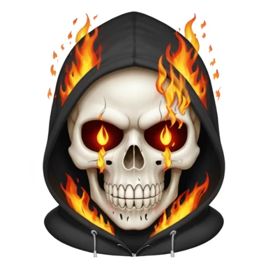Bro I wanna skull with hoodie on the hoodie has to be on fire and I want matrix blood with the codes and weird numbers spilling out eyes and mouth almost give him a diamond grill sticker