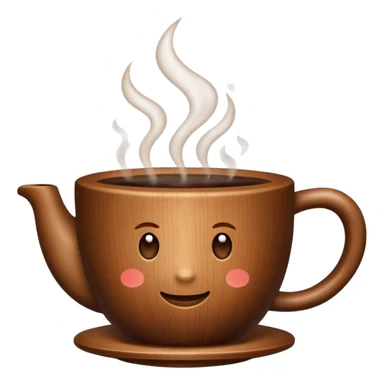 wood coffee cup  sticker