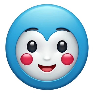 Emoji de verificación azul de tik tok pero que no salga la puntita de la verificación de la tilde que salga todo redondo  sticker