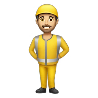 Armenian men in yellow clothing in public trasnport sticker