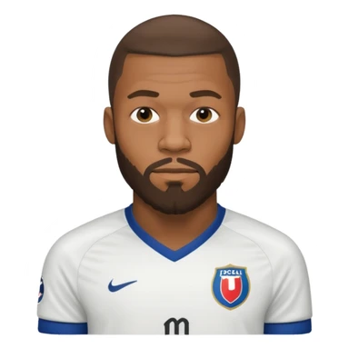 Mbappé dans une longue barbe  sticker