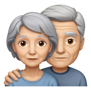 lo mismo que estas haciendo solo coloca alado de la abuela un hombre joven  sticker