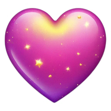 pink-and-purple-heart-with-yellow-sparkles sticker