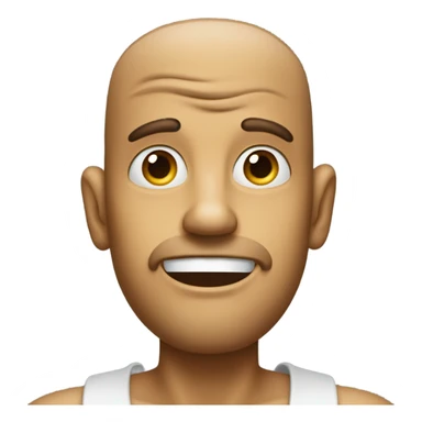 A guy with his eyes rolling and his mouth wide open and tongue out sticker