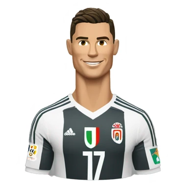 Cristiano Ronaldo le roi du ballon de football  sticker