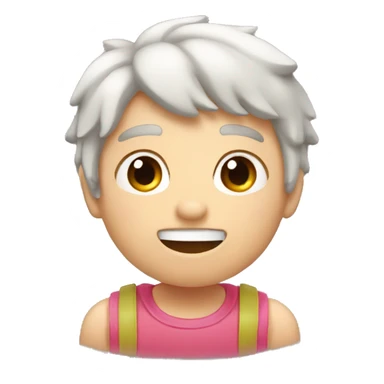 Cerdo melenudo con pulgar hacia arriba sticker