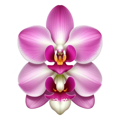 exquisite-phalaenopsis-moth-orchid-with-pure-white-petals-and-subtle-pink-center sticker