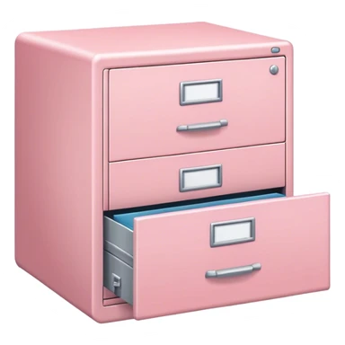 light pink filing cabinet sticker
