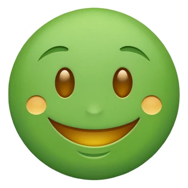 two green emojis one smaller than the other  sticker