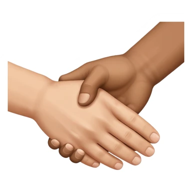 It's a handshake, but only hands sticker