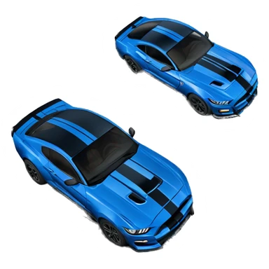 Blue Shelby  gt500 mustang  sticker