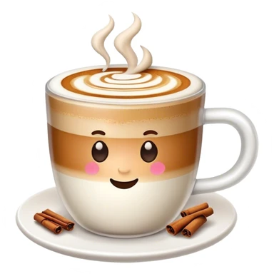 Chai latte art sticker