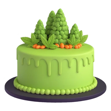 Los Angeles Kush cake sticker
