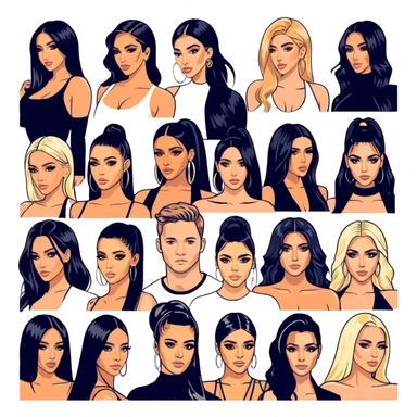 Josh King Madrid JetSet, Tefi Valenzuela, Ana Cheri, Valeria Orsini, Timiree, Kim Kardashian , Kylie Jenner, Narmin Assira, Jamie Maelani, Ashley Flores, Dan Fleyshman, DanielG, Shelby Sapp🔥🔥🔥 sticker
