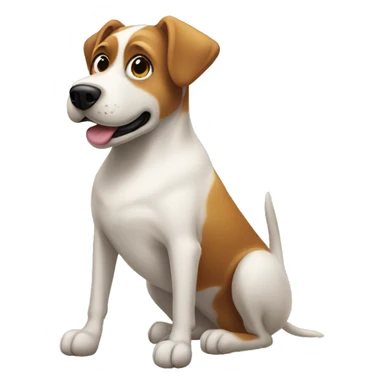 DOG WITH ONE LEG IN WELCHAIR sticker