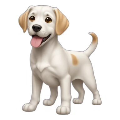 Chien sur la tête chat sticker