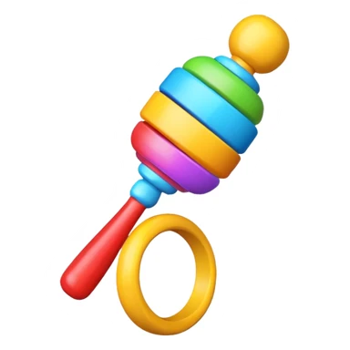 Rattle – colorful sticker