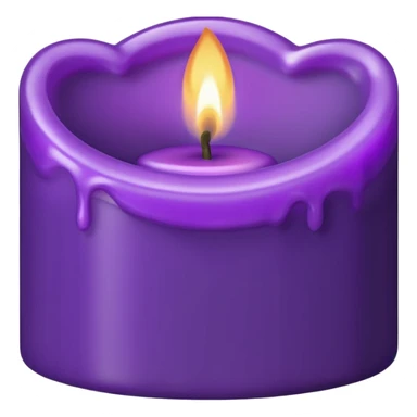 burning the midniight oil- make it purple candle  sticker