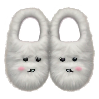 fluffy slippers sticker