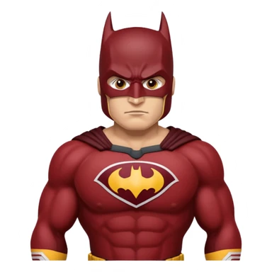 Batman with the redskins uniform sticker