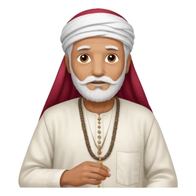 old emirates guys wearin gUAE cloths with white beared .. he works in the sea sticker