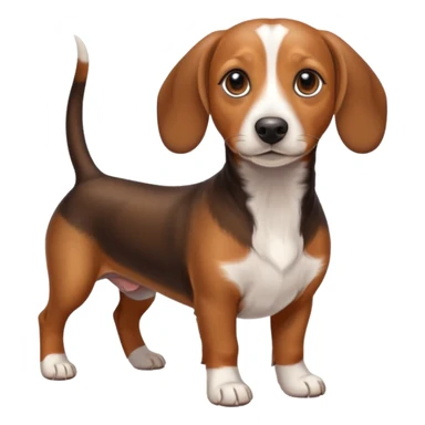 beagle dachshund mix sticker