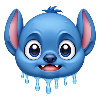 Stitch from Lilo and Stitch, crying sticker