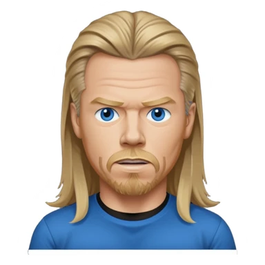 James Hetfield with blue eyes sticker