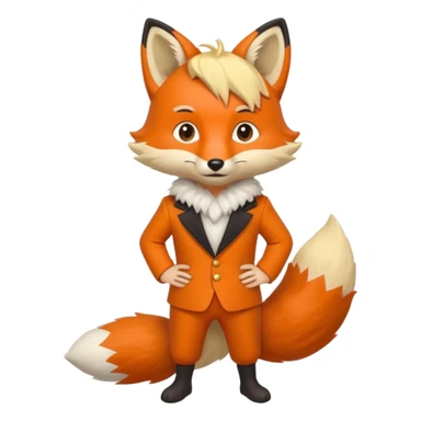 Pequeno Príncipe de corpo inteiro e a raposa sticker