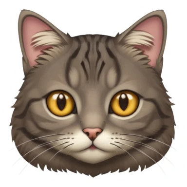 Dark Gray Tabby Cat with hazelEyes sticker