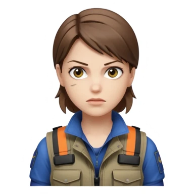 Jill valentine from resident evil 3 remake sticker