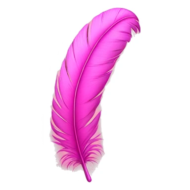 Pink feather Letter S sticker