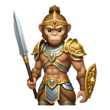 The Monkey Warrior  sticker