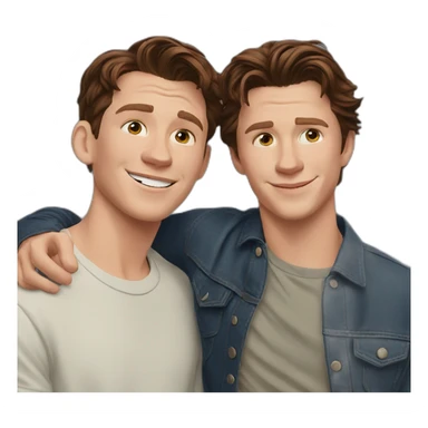 Tom holland et zendaia sticker