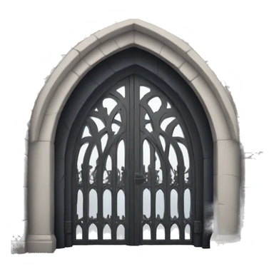 Gothic arch gate sticker