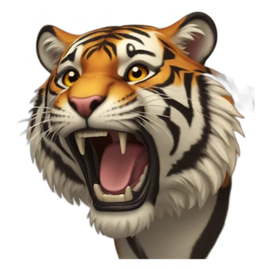 Tiger roar sticker