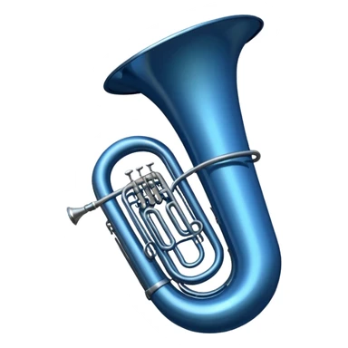 tuba azul escura sticker