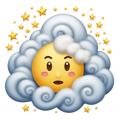 Make a fight dust Cloud with stars sticker