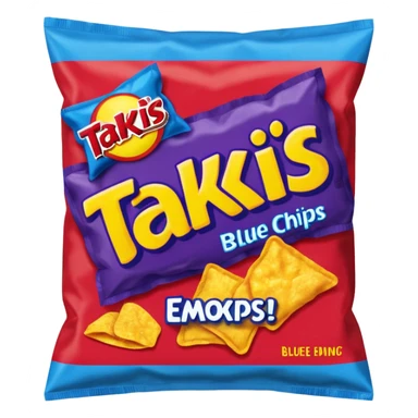 takis blue chips bag
 sticker