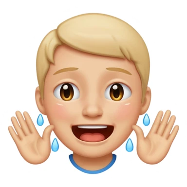 cry and laugh at the same time sticker