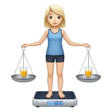 standing on digital scalesscales sticker