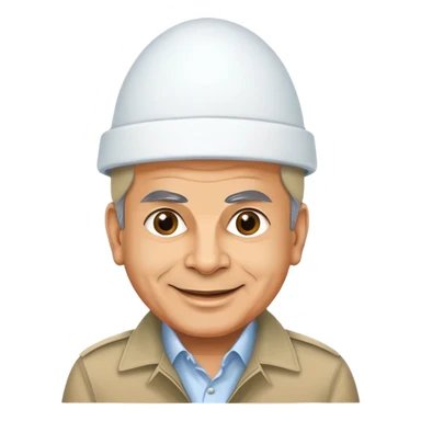 Pakistani Prime Minister Shehbaz Sharif with a cartoon egg shell hat, smiling sticker