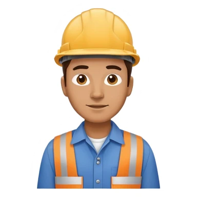 blue collar worker sticker