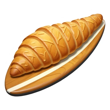 Croissant on the surfboard sticker