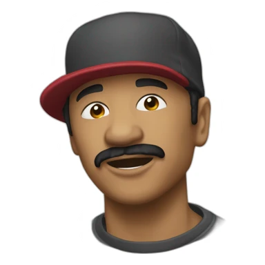 Menace Santana rappeur français sticker