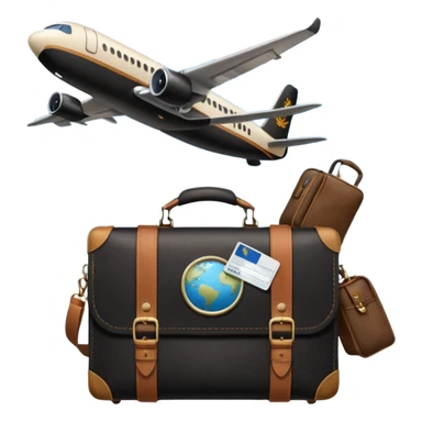 glob ,pass port, , travel bag , plane sticker